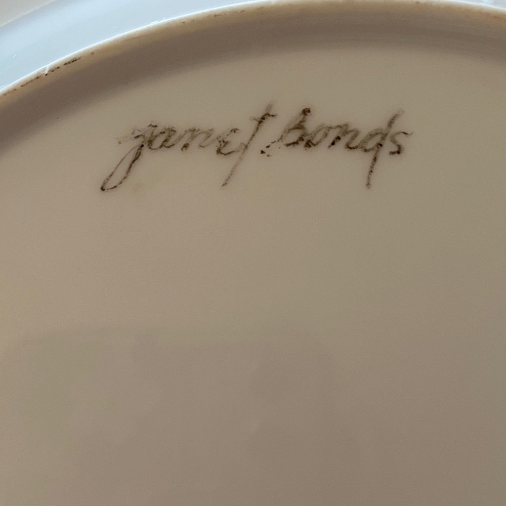 Lynx Plate signed Janet Bonds - Picture 3 of 3